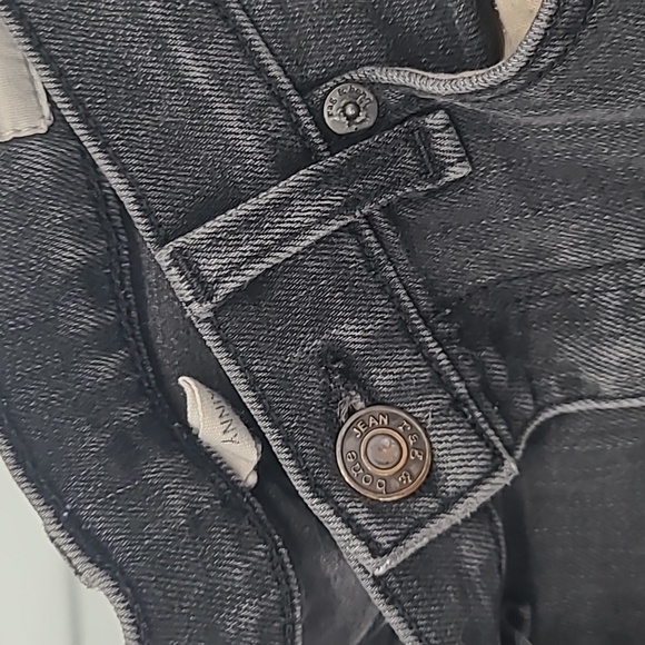 Rag & Bone black skinny jeans raw hem size 27 - Picture 6 of 12